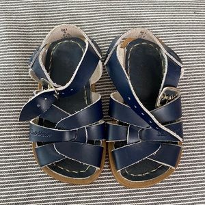 Navy Saltwater Sandals Baby/Toddler